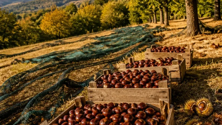 Coldiretti: raccolta di castagne in calo del 25% rispetto al 2025, ma qualità «ottima»